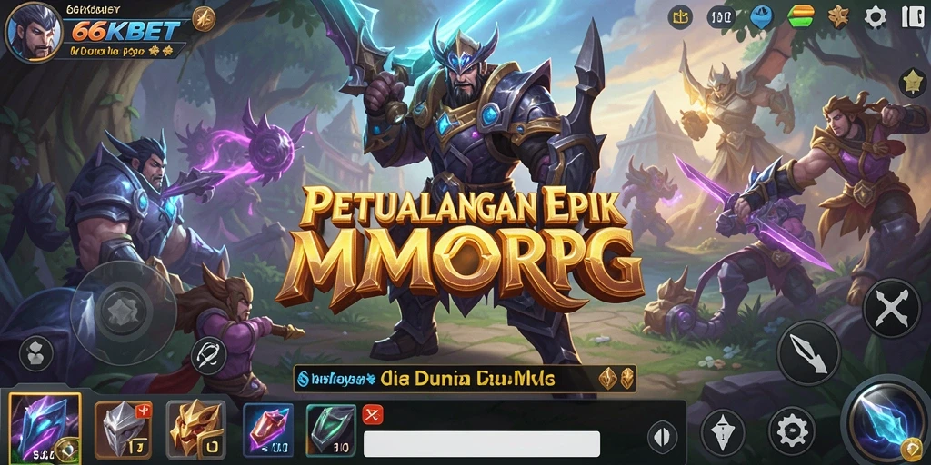 Gameplay seru di dunia fantasi MMORPG