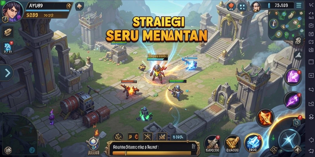 Tampilan gameplay AYU89 yang menegangkan dan strategis.