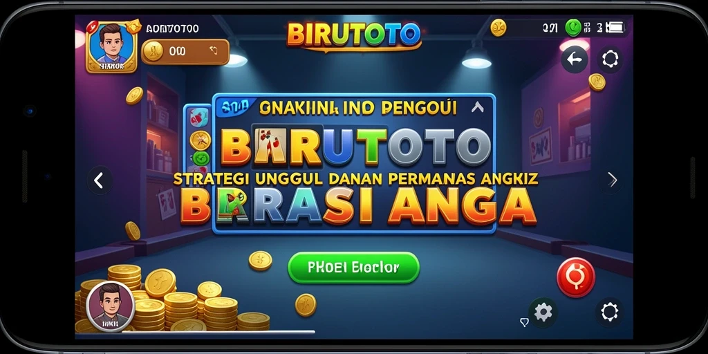Screenshot utama dari gameplay BIRUTOTO menunjukkan strategi yang mendebarkan.