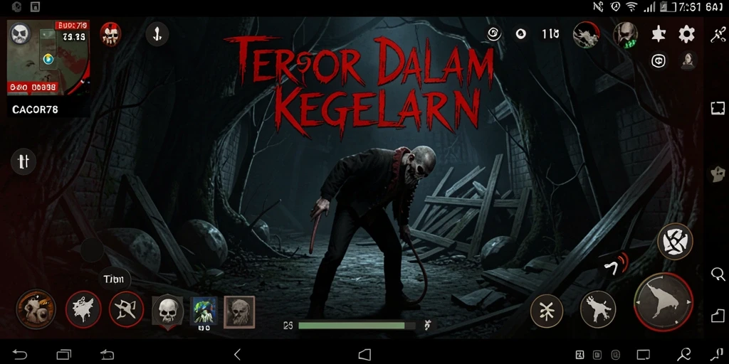 Gameplay menegangkan dalam CACOR78 dengan suasana mencekam.