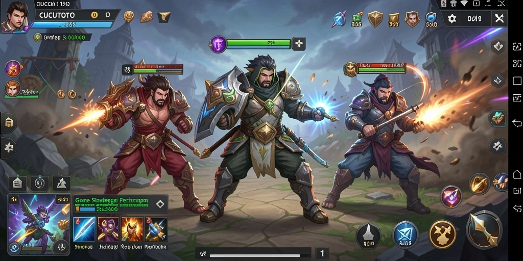Tampilan dinamis gameplay CUCUTOTO yang menarik dan penuh aksi.