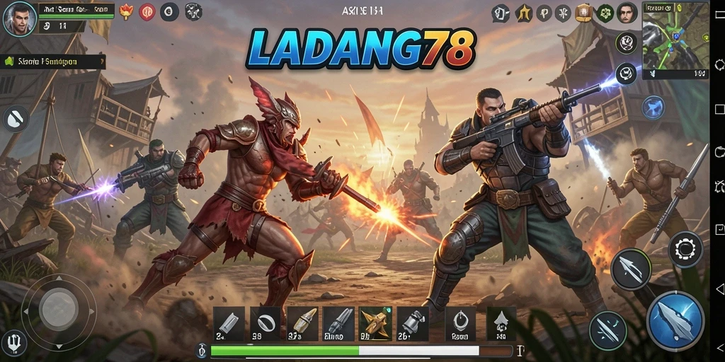 Tampilan gameplay menegangkan di LADANG78 dengan aksi seru.