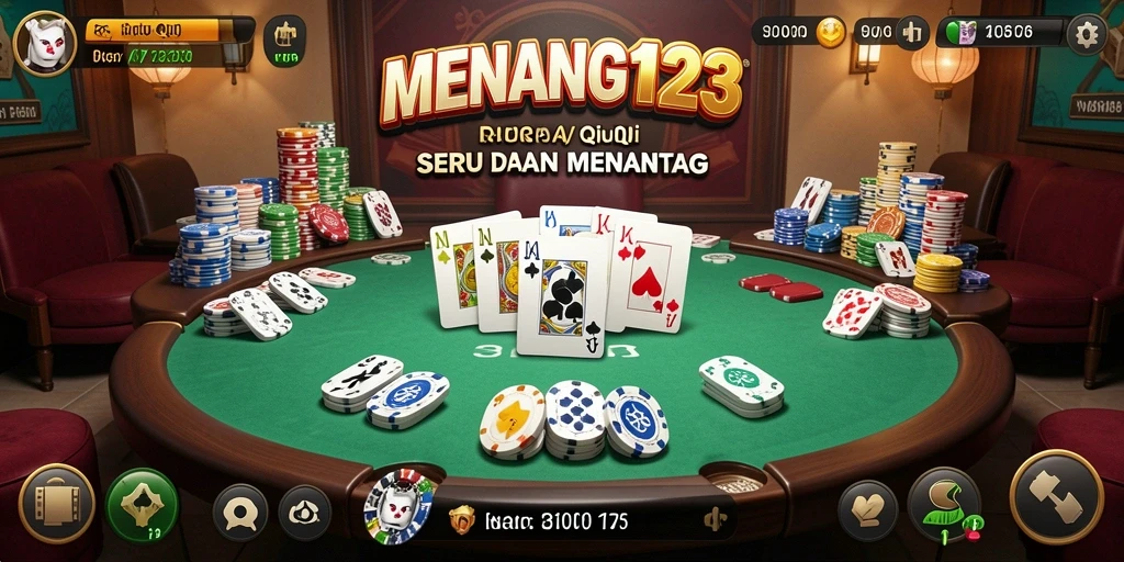 Tampilan menarik dari gameplay QiuQiu MENANG123.