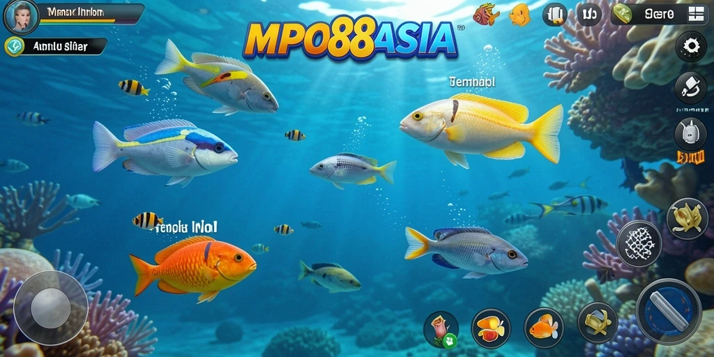 Tampilan gameplay Tembak Ikan seru di MPO88ASIA.