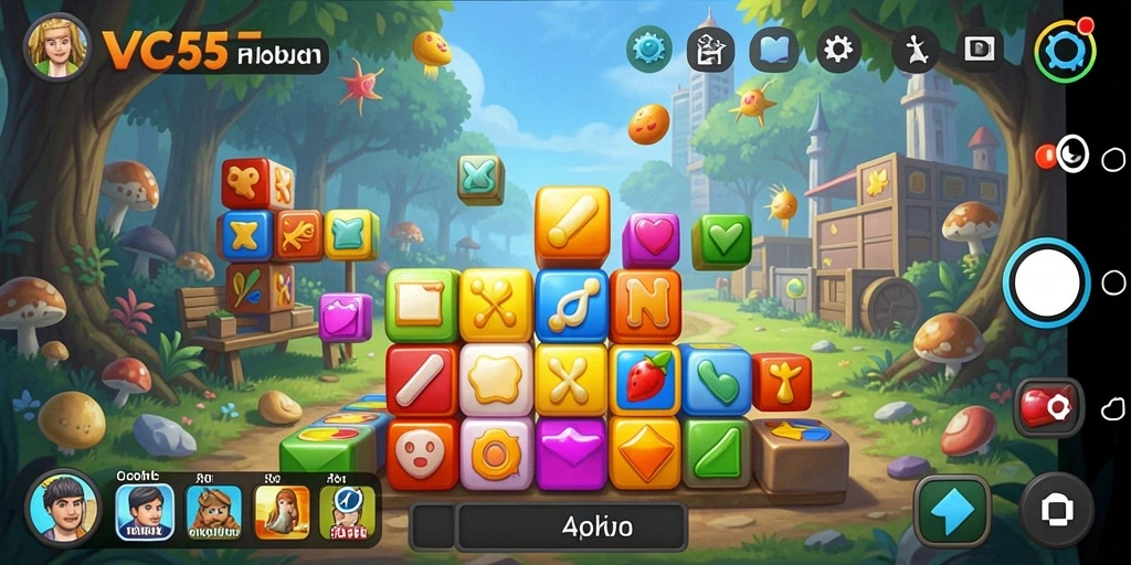 Tampilan gameplay VC55 yang seru dan menantang dalam genre Puzzle.