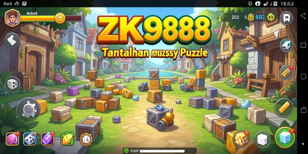 Screenshot gameplay ZK988 menampilkan tantangan puzzle yang menarik.